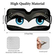 1 Pieza Visera Delantera Del Parabrisas Del Auto Con Dibujo De Ojos Grandes De Caricatura - Multicolor - Ver 2