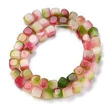 1 Strand 8x8mm Natural Stone Crystal Apatite Tourmaline Aquamarines Morganite Beads For Jewelry Making DIY Bracelet Necklace Accessories