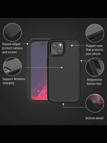 Funda protectora para teléfono a prueba de caídas, golpes y abrasión, de Body completo, resistente, con protección en tres partes compatible con iPhone, Galaxy, HONOR, REDMi, a prueba de agua y resistente a los arañazos
