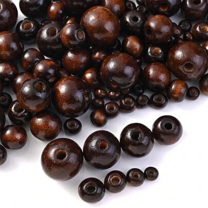 6/8/10/12/14/16/18/20mm Trä Lösa pärlor Naturell Träpärlor För Smyckestillverkning Klassisk Speciell Armband Halsband Örhängen DIY Nyckelkedjor