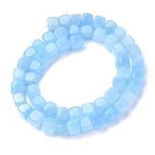 1 Strand 8x8mm Natural Stone Crystal Apatite Tourmaline Aquamarines Morganite Beads For Jewelry Making DIY Bracelet Necklace Accessories