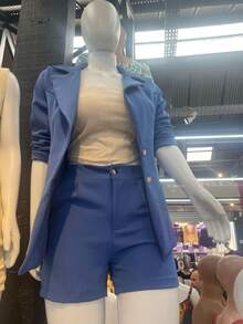 Women Shorts - Màu xanh lam - Xem 1