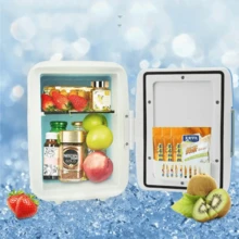 Mini nevera portátil para el coche, refrigerador para el dormitorio, oficina, se puede utilizar para almacenar frutas, bebidas, 1 unidad - Multicolor - Ver 5