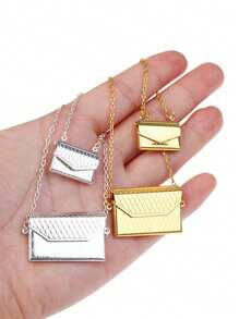 1pc Openable Dollhouse Miniature Metal Handbag : 1/6 1/12 Miniature Realistic Shoulder Bag Home Decoration Model Bjd Doll Dressing Accessory