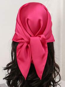 1 Khăn Bandana vuông màu trơn dành cho nữ, Khăn choàng đầu bằng lụa, Khăn tắm biển, Đồ mặc hàng ngày, Lễ hội, Băng đô, Phụ kiện trang trí Khăn rằn, Dây buộc tóc, Băng đô Lý tưởng để tôn lên diện mạo của bạn - Khăn vuông JNC257 - Xem 19