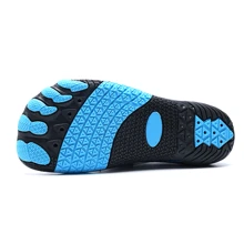 Breathable Sport Water Shoes With Lightweight Slip-Resistant Soft Sole From China Size 36-46 Available In 4 Colors - Green, Orange, Blue, Black. Produced With New Technology And High Standards For Excellent Quality. Perfect For Men With Large Feet. - Blue - View 3