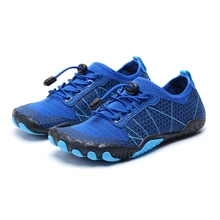 Breathable Sport Water Shoes With Lightweight Slip-Resistant Soft Sole From China Size 36-46 Available In 4 Colors - Green, Orange, Blue, Black. Produced With New Technology And High Standards For Excellent Quality. Perfect For Men With Large Feet. - Blue - View 6