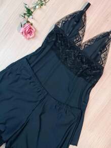 Women Nightgowns & Sleepshirts - Black - View 2