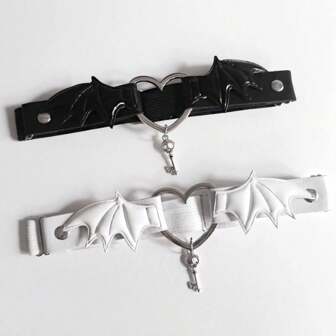 1入組庞克翅膀腿圈大腿带调味文化黑暗弹性腿圈腿饰男女皆宜