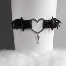 1pc Punk  Wings Leg Loops Thigh Bands Spice Subculture Dark Stretch Leg Loops Leg Ornaments For Men And Women