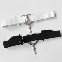 1pc Punk  Wings Leg Loops Thigh Bands Spice Subculture Dark Stretch Leg Loops Leg Ornaments For Men And Women