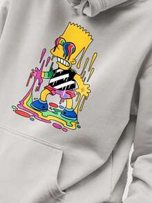 Men Hoodies - 灰色 - 查看 1