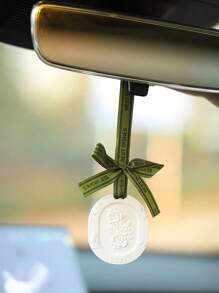 1/3 件石膏香薰花香片，家用/车挂式空气清新剂，女性礼物（包装和挂绳随机），芳香疗法，家用清新剂，扩散器，礼物，家居装饰 - 白色 - 查看 4