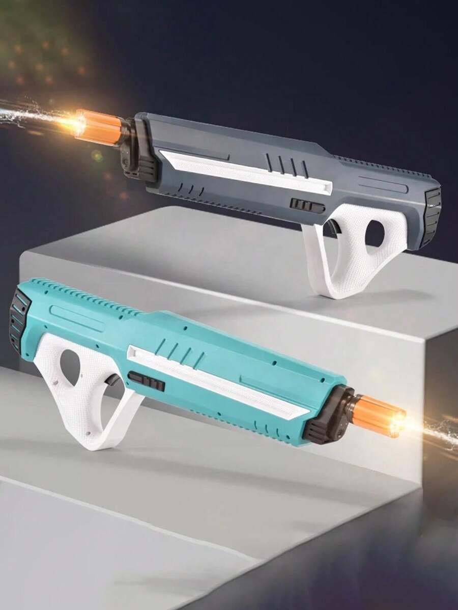 Pistola De Agua Eléctrica Nueva De 2024, Ideal Para Actividades Al Aire Libre En Verano, Natación, Eventos, Carnaval, Con Succion Automática E Iluminación Automática, Juguete Juvenil Automático De Pistola De Agua (inluye Set De Carga)