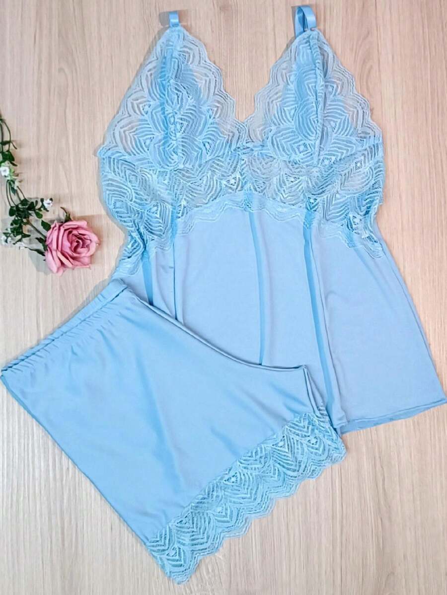 Women Nightgowns & Sleepshirts - Blue - View 1