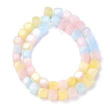 1 Strand 8x8mm Natural Stone Crystal Apatite Tourmaline Aquamarines Morganite Beads For Jewelry Making DIY Bracelet Necklace Accessories