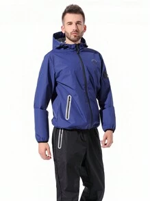 Traje Para Sauna De Entrenamiento De Sudor Rápido Profesional Para Correr Para Hombres, Adecuado Para Uso En Interiores Como Entrenamiento De Gimnasio Y Fitness - Azul - Ver 5