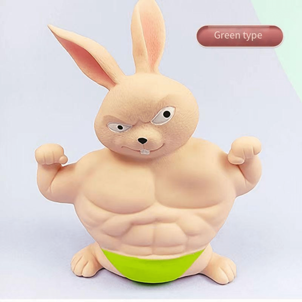 A Muscle-Relief Rabbit Figurine, Soft & Sturdy Materials Allow You To ...