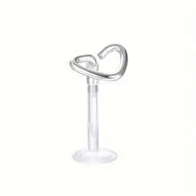 ORAZIO 1 件 16G 正向唇钉耳钉耳环女士无螺纹推入式唇环耳屏美杜莎海螺梦露穿孔珠宝 - 鋼色 - 查看 17