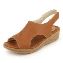 Women Flats - 駝色 - 查看 2