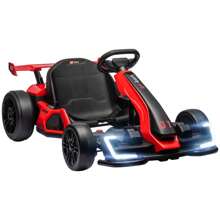 Aosom 24V 7.5 MPH Electric Go Kart With Adjustable Seat, Slow Start, Green