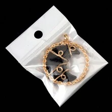 42mm Wrapped Dây điện Mặt trăng Hình dạng Vật rủ xuống , Tinh thể tự nhiên Mã não đá Mặt trăng Dây chuyền , DIY Mặt trăng Mặt dây chuyền trang sức - mặt dây chuyền lụa mặt trăng - Xem 5