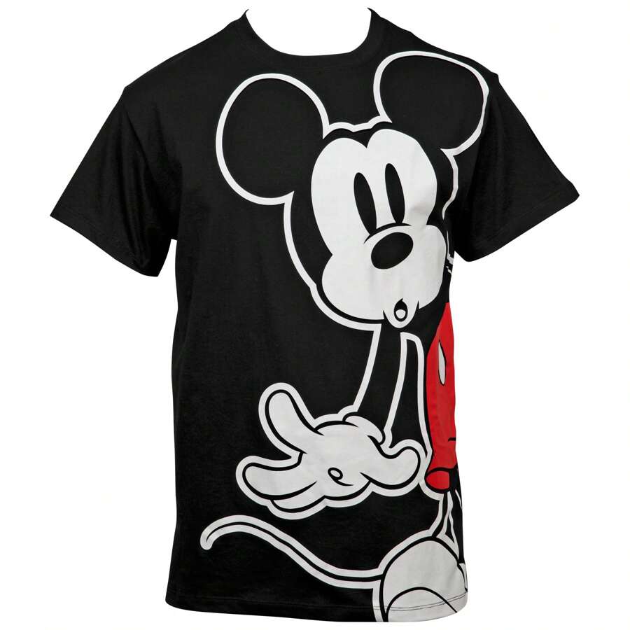 Disney Mickey Mouse Oh My Gosh Expression T-Shirt - 黑色 - 查看 1