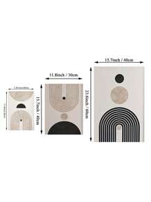3 tấm áp phích vải canvas đồ họa hình học, nghệ thuật treo tường tối giản, trang trí nhà theo phong cách Bohemian, lý tưởng cho phòng khách, phòng ngủ, văn phòng, nhà bếp, phòng ăn, trang trí tường khách sạn, trang trí phòng, tranh vải canvas phong cách hiện đại, nghệ thuật treo tường, ảnh in, quà tặng không khung - Màu be - Xem 6