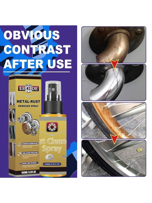 1pc Stainless Steel Rust Remover, Multipurpose Cleaning Solution For Pot/Pan Stain, Burn Marks, Kitchen Anti-Rust Agent (Boxed)