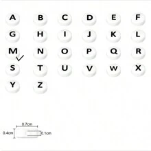 100pcs Round Acrylic Beads With Alphabet & Numbers & Heart Shape For Diy Jewelry Making Necklace & Bracelet (7x4mm) - 4*7mm Beads - View 31