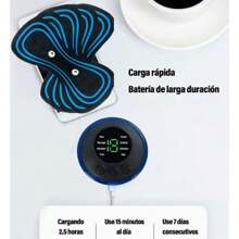 Mini Masajeador MARIPOSA Estimulador muscular Electrico RECARGABLE - Negro - Ver 8