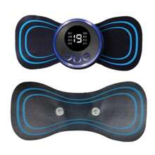 Mini Masajeador MARIPOSA Estimulador muscular Electrico RECARGABLE - Negro - Ver 6