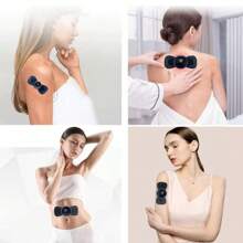 Mini Masajeador MARIPOSA Estimulador muscular Electrico RECARGABLE - Negro - Ver 9