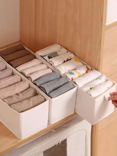 1 件装，白色织物无隔间储物盒，亚麻夹式储物，衣服收纳盒，衣柜衣服裤子分层储物装饰品装饰节日装饰房间装饰家居装饰卧室装饰卧室，收纳盒，收纳盒，家居储物，女式白色 T 恤，女式黑色裤子，女士冬装，连衣裙，女士冬装，优雅女装，女士白衬衫，长袖，女士白色连体裤，女士春季连衣裙，女士春季服装，春季，春季服装，极简主义，夏季上衣