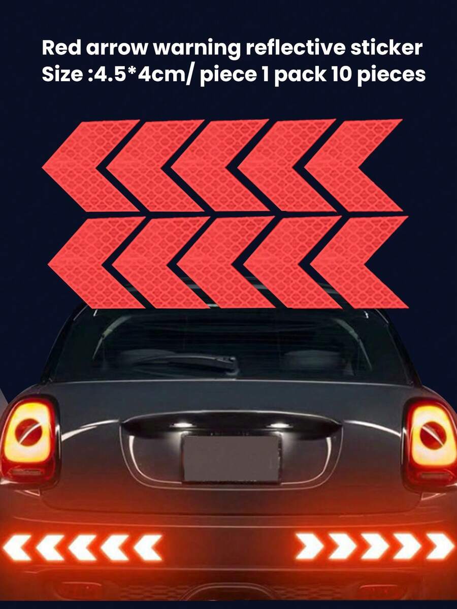 Reflective Warning Tape - Car Trunk Anti-Collision Warning Stickers To ...