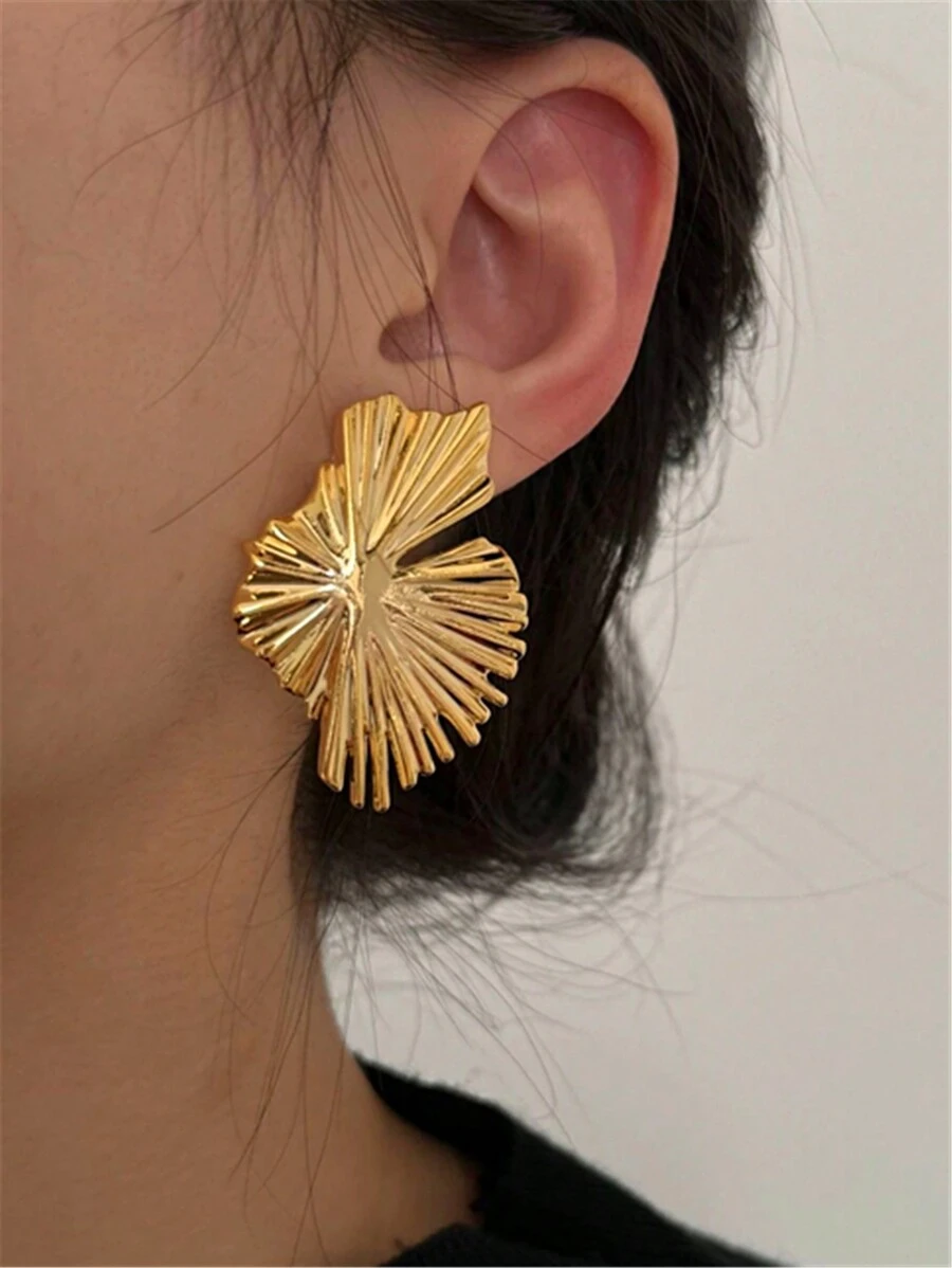 1pair Asymmetrical Geometric Earrings With European And American Style - Irregular Earrings - View 1