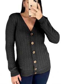 Women Sweaters - màu đen - Xem 2