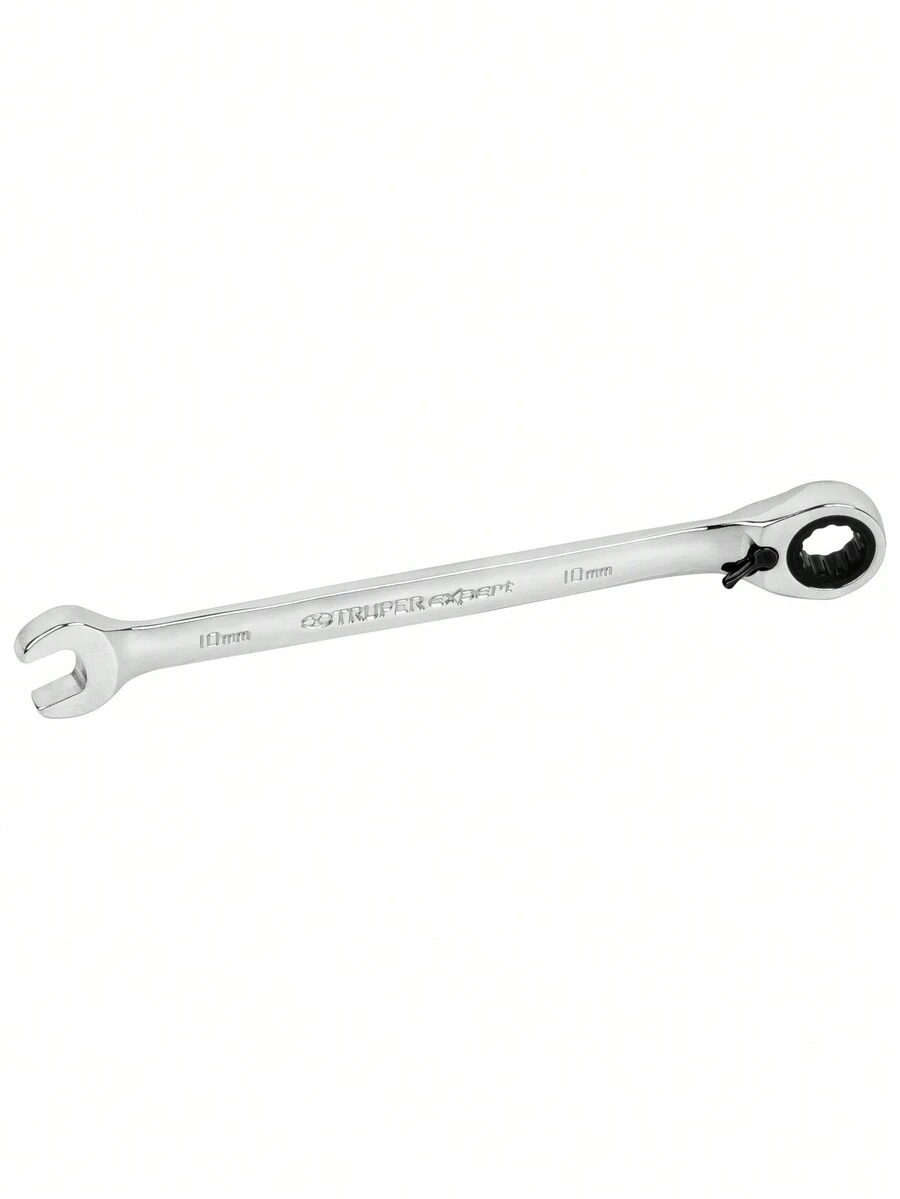 Llave combinada matraca reversible 10mmx154 mm largo - Plateado - Ver 1