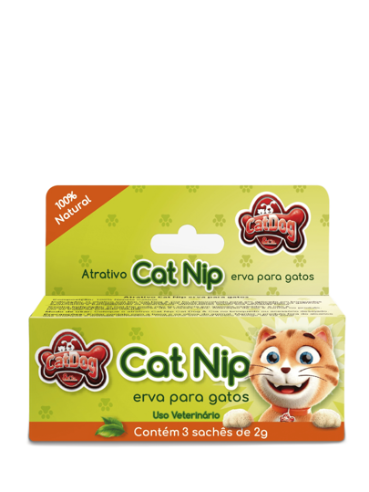 Catnip Atrativo de Gato Natural Caixa 6 gramas Cat Dog