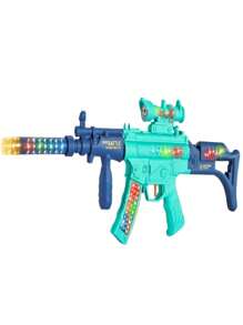 Pistola Con Luz Y Sonido Con Mira Incluida Juguete - Multicolor - Ver 3