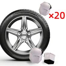 20Pcs Car Wheel Nut Caps Auto Hub Screw Cover 17mm 19mm 21mm Bolt Rims Exterior Decoration Special Socket Protection Dust Proof