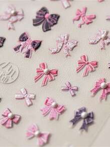 1 Stück 5D Vintage einfache Mini-Perlen-Bandlegierung mit verschiedenen Farben für Nagelkunst-Maniküre-Nagelsticker zum Selbermachen