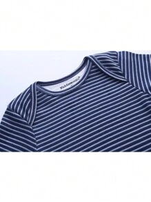 5 PCS Baby Boy Girl 0-12 Months Spectacles Print Casual Short Sleeves Baby Bodysuits Four Seasons