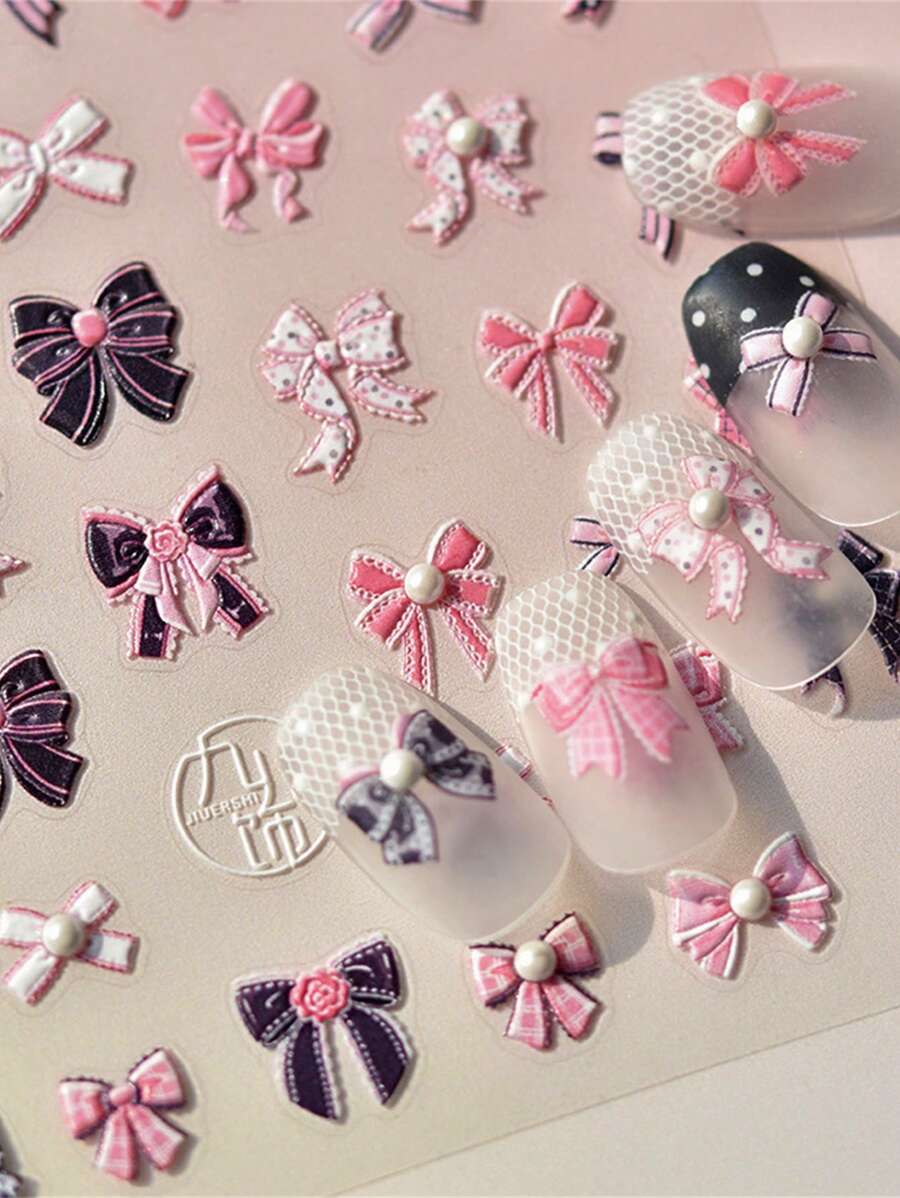 1 Stück 5D Vintage einfache Mini-Perlen-Bandlegierung mit verschiedenen Farben für Nagelkunst-Maniküre-Nagelsticker zum Selbermachen