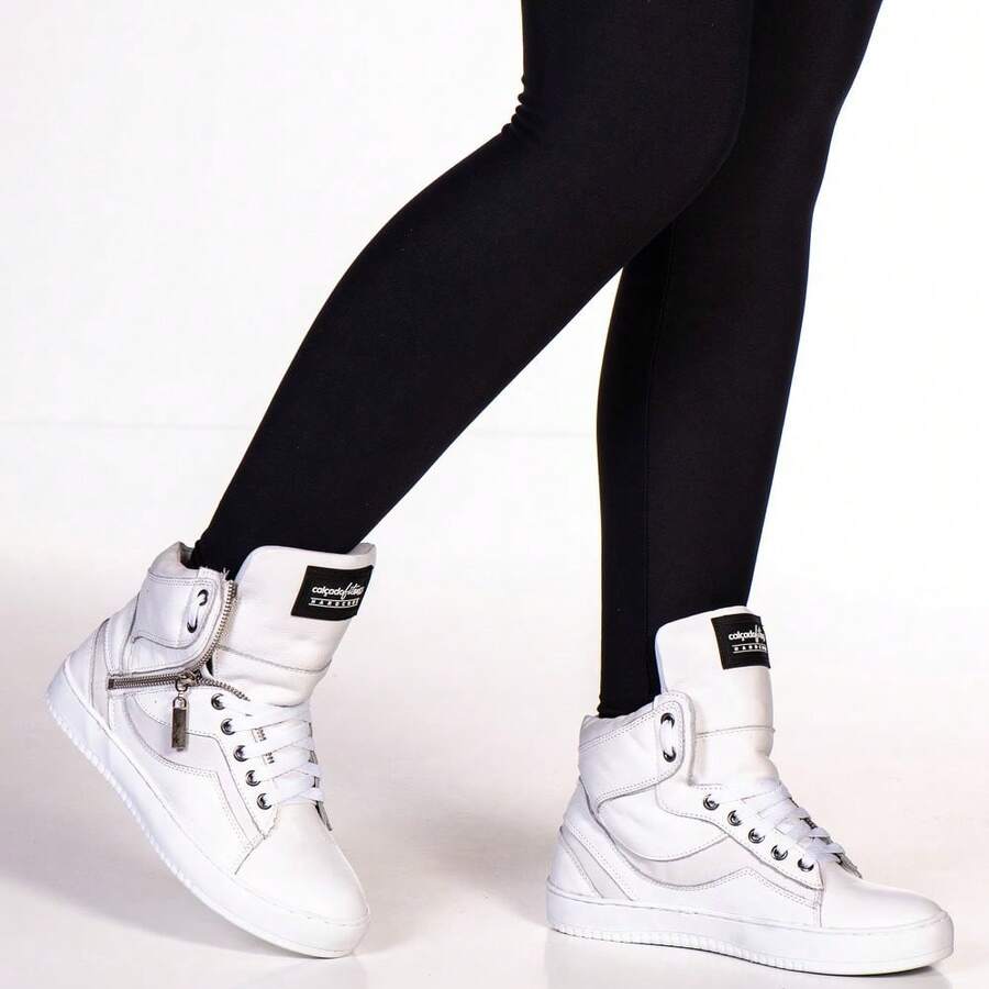 Women's High-Top Fitness Booties, Comfortable And Durable - 白色 - 查看 1