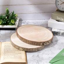 Runde Pappel Holzscheiben für Kindergarten Kunsthandwerk, Tischdekoration und Servieren von Lebensmitteln