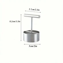 Multifunctional Apple Pear Core Separator, Kitchen Tool, Stainless Steel Fruit Core Puller, Suitable For Restaurant - Silver - View 3