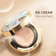 CATKIN 2支装替换装花卉BB霜气垫粉底液，自然遮瑕，保湿亮泽妆效，透气底妆，C02中米色 - C02 Medium Beige - 查看 4