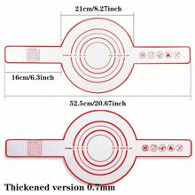 1/2 Stücke Silikon Nicht Klebende Backmatte Mit Griff (8.3 Zoll) Für Brot, Holländisches Brot, Wiederverwendbare Hitzebeständige Backmatte Für Teig, Kuchen