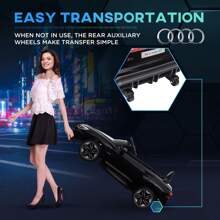 Aosom 12V Kids Electric Ride On Car, Licensed Audi RS E-Tron GT - 黑色 - 查看 3